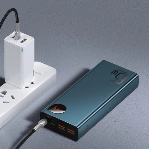 Baseus Adaman powerbank 2x USB / 1x USB Typ C / 1x micro USB 20000mAh 65W Quick Charge 4.0 Power Delivery niebieski (PPIMDA-D03) Baseus Adaman powerbank 2x USB / 1x USB Typ C / 1x micro USB 20000mAh 65W Quick Charge 4.0 Power Delivery niebieski (PPIMDA-D03)