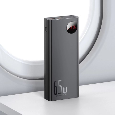 Baseus Adaman powerbank 2x USB / 1x USB Typ C / 1x micro USB 20000mAh 65W Quick Charge 4.0 Power Delivery niebieski (PPIMDA-D03) Baseus Adaman powerbank 2x USB / 1x USB Typ C / 1x micro USB 20000mAh 65W Quick Charge 4.0 Power Delivery niebieski (PPIMDA-D03)