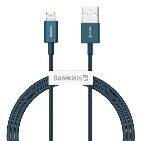 Baseus Superior kabel USB - Lightning 2,4A 1 m Niebieski (CALYS-A03) Baseus Superior kabel USB - Lightning 2,4A 1 m Niebieski (CALYS-A03)