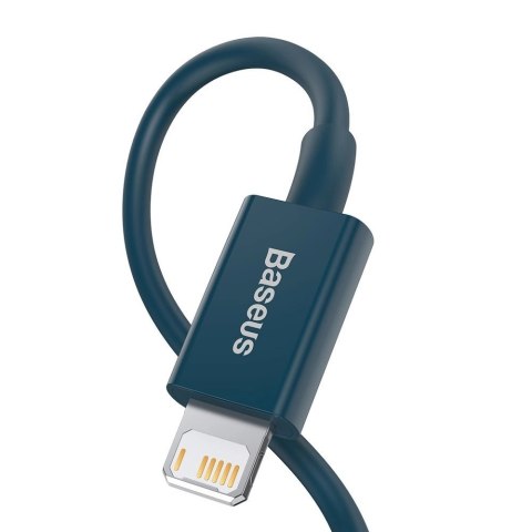 Baseus Superior kabel USB - Lightning 2,4A 1 m Niebieski (CALYS-A03) Baseus Superior kabel USB - Lightning 2,4A 1 m Niebieski (CALYS-A03)