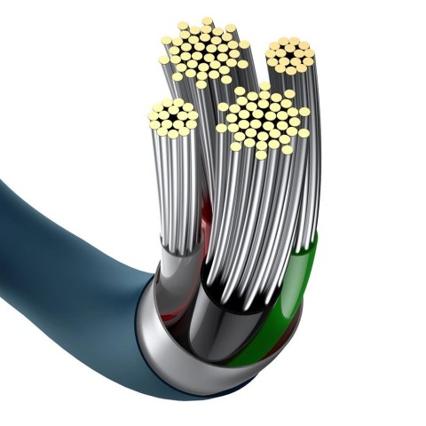 Baseus Superior kabel USB - Lightning 2,4A 1 m Niebieski (CALYS-A03) Baseus Superior kabel USB - Lightning 2,4A 1 m Niebieski (CALYS-A03)