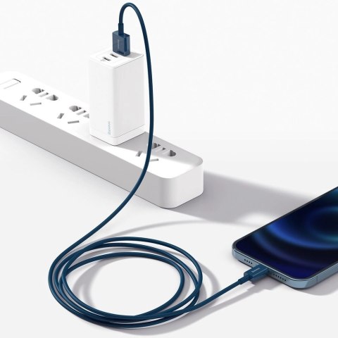 Baseus Superior kabel USB - Lightning 2,4A 1 m Niebieski (CALYS-A03) Baseus Superior kabel USB - Lightning 2,4A 1 m Niebieski (CALYS-A03)