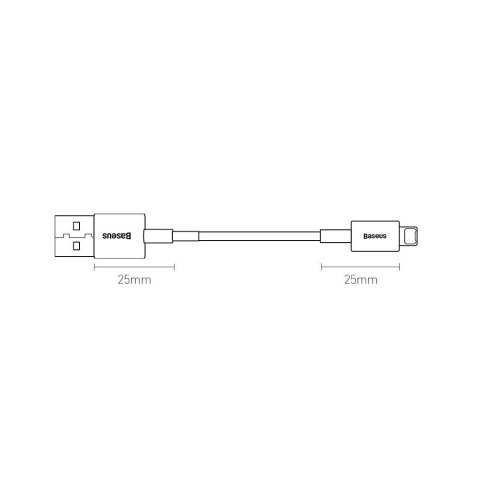 Baseus Superior kabel USB - Lightning 2,4A 1 m Niebieski (CALYS-A03) Baseus Superior kabel USB - Lightning 2,4A 1 m Niebieski (CALYS-A03)
