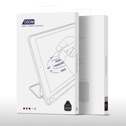 DUX DUCIS Osom żelowe etui na tablet Smart Sleep z podstawką iPad Pro 12.9'' 2021 czarny DUX DUCIS Osom żelowe etui na tablet Smart Sleep z podstawką iPad Pro 12.9'' 2021 czarny