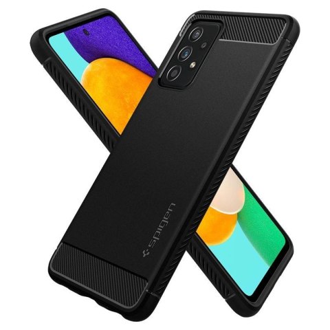 Etui Spigen Rugged Armor na Samsung Galaxy A52 / A52S - czarny mat Etui Spigen Rugged Armor na Samsung Galaxy A52 / A52S - czarny mat