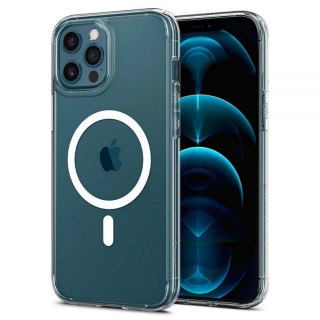 Etui Spigen Ultra Hybrid Mag z MagSafe na iPhone 12 Pro Max - białe