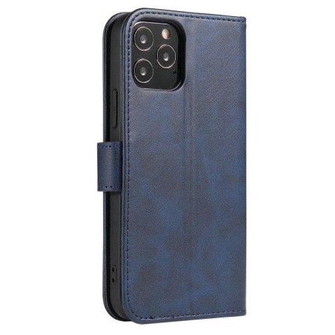 Magnet Case elegancki futerał etui pokrowiec z klapką i funkcją podstawki Samsung Galaxy A02s EU niebieski