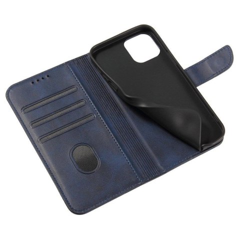 Magnet Case elegancki futerał etui pokrowiec z klapką i funkcją podstawki Samsung Galaxy A02s EU niebieski