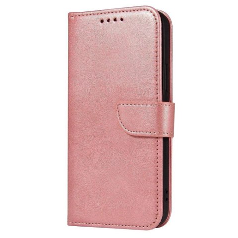 Magnet Case elegancki futerał etui pokrowiec z klapką i funkcją podstawki Samsung Galaxy A52s 5G / A52 5G / A52 4G różowy