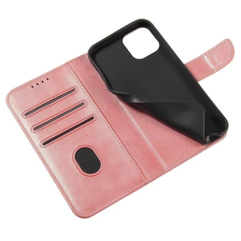 Magnet Case elegancki futerał etui pokrowiec z klapką i funkcją podstawki Samsung Galaxy A52s 5G / A52 5G / A52 4G różowy
