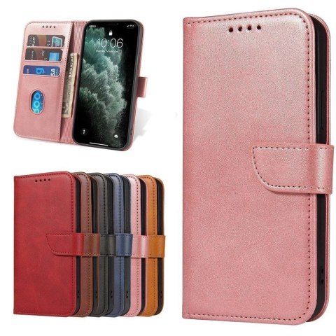 Magnet Case elegancki futerał etui pokrowiec z klapką i funkcją podstawki Samsung Galaxy A52s 5G / A52 5G / A52 4G różowy