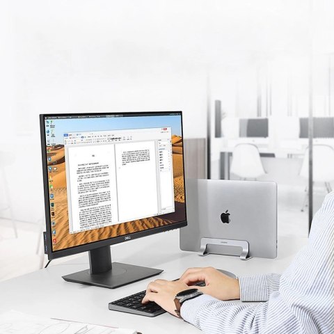 Ugreen aluminiowy pionowy stojak uchwyt podstawka na MacBooka laptopa tablet srebrny (20471 LP258) Ugreen aluminiowy pionowy stojak uchwyt podstawka na MacBooka laptopa tablet srebrny (20471 LP258)