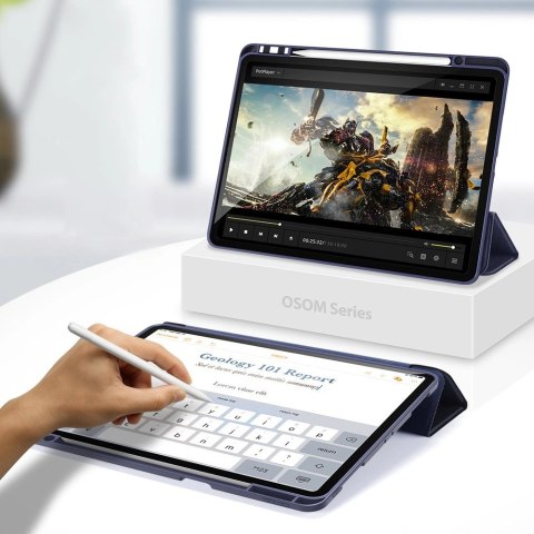 DUX DUCIS Osom żelowe etui na tablet Smart Sleep z podstawką iPad Pro 12.9'' 2021 czarny DUX DUCIS Osom żelowe etui na tablet Smart Sleep z podstawką iPad Pro 12.9'' 2021 czarny