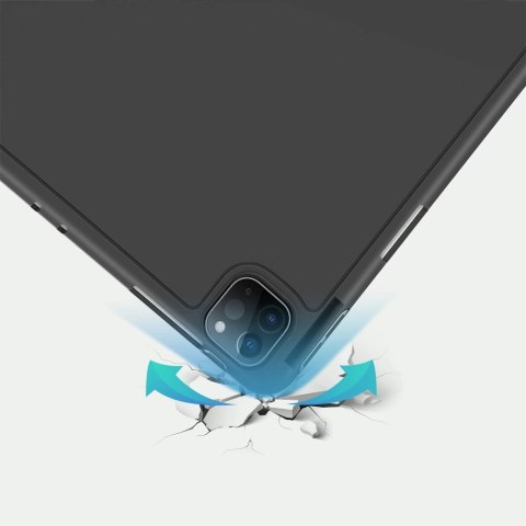 DUX DUCIS Osom żelowe etui na tablet Smart Sleep z podstawką iPad Pro 12.9'' 2021 czarny DUX DUCIS Osom żelowe etui na tablet Smart Sleep z podstawką iPad Pro 12.9'' 2021 czarny