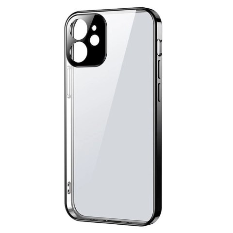 Joyroom New Beauty Series ultra cienkie przezroczyste etui z metaliczną ramką do iPhone 12 Pro Max czarny (JR-BP744) Joyroom New Beauty Series ultra cienkie przezroczyste etui z metaliczną ramką do iPhone 12 Pro Max czarny (JR-BP744)