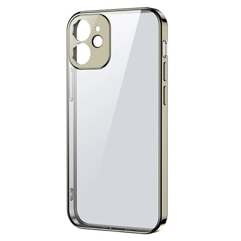 Joyroom New Beauty Series ultra cienkie przezroczyste etui z metaliczną ramką do iPhone 12 Pro złoty (JR-BP743) Joyroom New Beauty Series ultra cienkie przezroczyste etui z metaliczną ramką do iPhone 12 Pro złoty (JR-BP743)