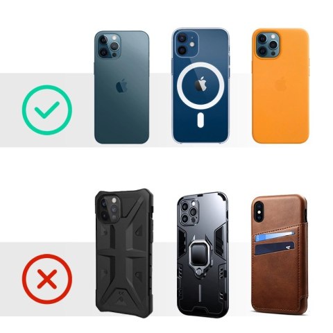 Joyroom samochodowy uchwyt magnetyczny bezprzewodowa indukcyjna ładowarka Qi 15 W (kompatybilna z MagSafe do iPhone) czarny (JR- Joyroom samochodowy uchwyt magnetyczny bezprzewodowa indukcyjna ładowarka Qi 15 W (kompatybilna z MagSafe do iPhone) czarny (JR-