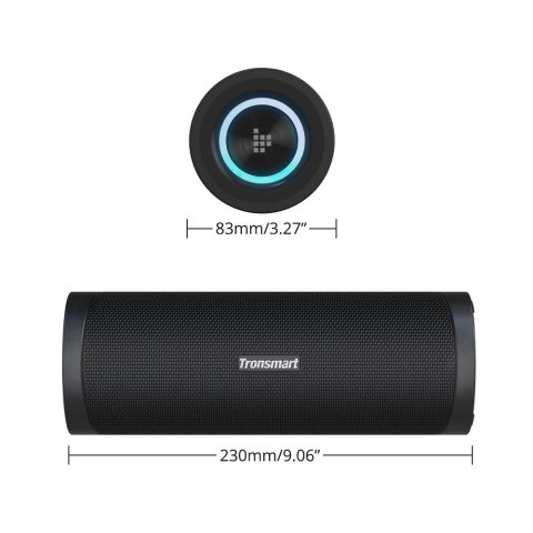Tronsmart T6 Pro przenośny bezprzewodowy głośnik Bluetooth 5.0 45W podświetlenie LED czarny (448105) Tronsmart T6 Pro przenośny bezprzewodowy głośnik Bluetooth 5.0 45W podświetlenie LED czarny (448105)