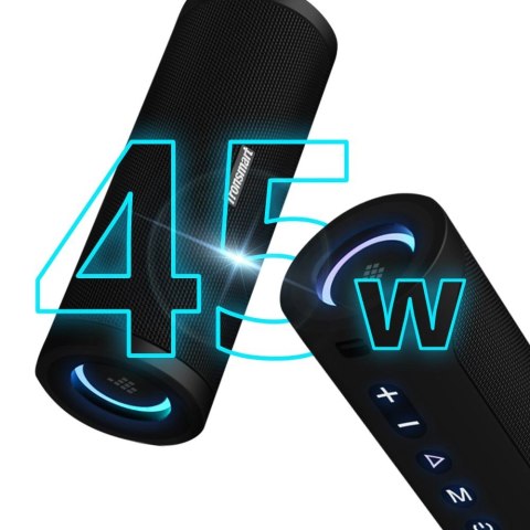 Tronsmart T6 Pro przenośny bezprzewodowy głośnik Bluetooth 5.0 45W podświetlenie LED czarny (448105) Tronsmart T6 Pro przenośny bezprzewodowy głośnik Bluetooth 5.0 45W podświetlenie LED czarny (448105)