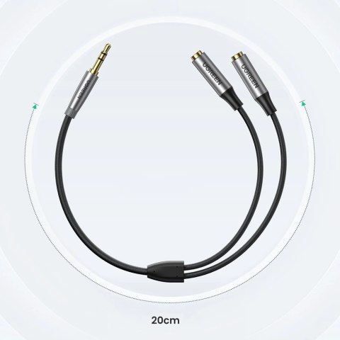 Ugreen przewód kabel przedłużacz AUX 3,5mm mini jack 0,2m czarny (AV191 50253) Ugreen przewód kabel przedłużacz AUX 3,5mm mini jack 0,2m czarny (AV191 50253)