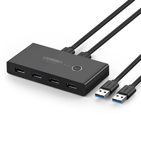 Ugreen switch box HUB przełącznik 4x USB 3.2 Gen 1 rozdzielacz USB na dwa komputery czarny (US216 30768) Ugreen switch box HUB przełącznik 4x USB 3.2 Gen 1 rozdzielacz USB na dwa komputery czarny (US216 30768)
