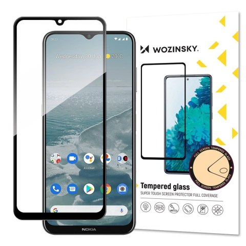 Wozinsky super wytrzymałe szkło hartowane Full Glue na cały ekran z ramką Case Friendly Nokia G20 czarny Wozinsky super wytrzymałe szkło hartowane Full Glue na cały ekran z ramką Case Friendly Nokia G20 czarny