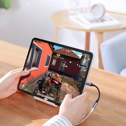 Adapter Ugreen AV161 do słuchawek mini jack 3,5 mm (żeński) / USB-C (męski) 10 cm - czarny