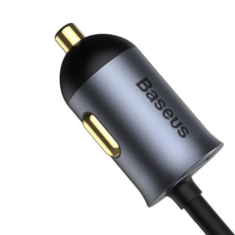 Baseus Share Together ładowarka samochodowa 3x USB / USB Typ C 120W PPS Quick Charge Power Delivery szary (CCBT-B0G) Baseus Share Together ładowarka samochodowa 3x USB / USB Typ C 120W PPS Quick Charge Power Delivery szary (CCBT-B0G)