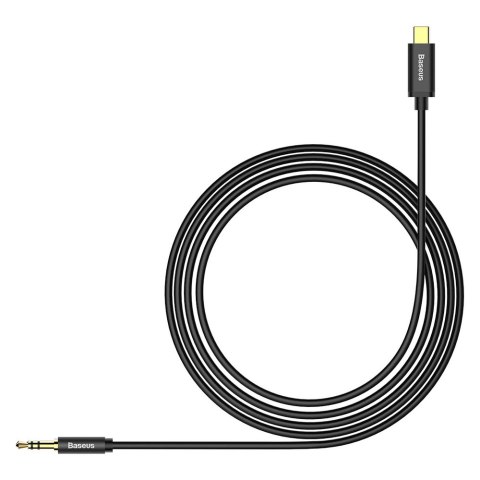 Baseus kabel audio stereo przejściówka AUX 3,5 mm mini jack - USB Typ C do telefonu tabletu 120cm czarny (CAM01-01) Baseus kabel audio stereo przejściówka AUX 3,5 mm mini jack - USB Typ C do telefonu tabletu 120cm czarny (CAM01-01)