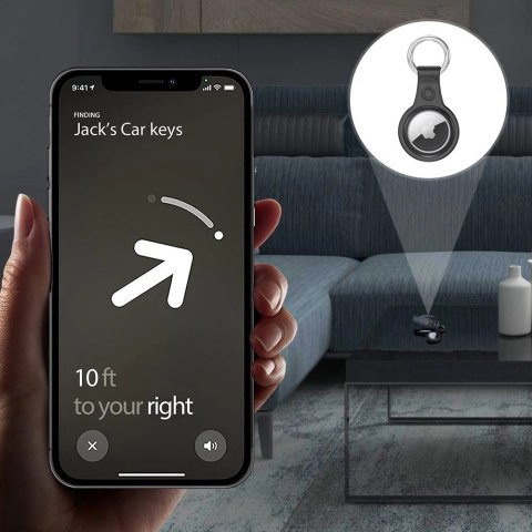 Dux Ducis zestaw 4x silikonowe etui brelok zawieszka case do lokalizatora Apple AirTag (4 kolory: czarny, zielony, różowy, niebi Dux Ducis zestaw 4x silikonowe etui brelok zawieszka case do lokalizatora Apple AirTag (4 kolory: czarny, zielony, różowy, niebi