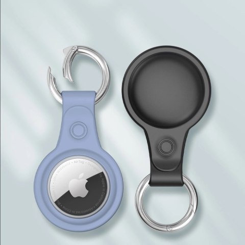 Dux Ducis zestaw 4x silikonowe etui brelok zawieszka case do lokalizatora Apple AirTag (4 kolory: czarny, zielony, różowy, niebi Dux Ducis zestaw 4x silikonowe etui brelok zawieszka case do lokalizatora Apple AirTag (4 kolory: czarny, zielony, różowy, niebi