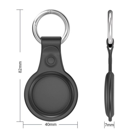 Dux Ducis zestaw 4x silikonowe etui brelok zawieszka case do lokalizatora Apple AirTag (4 kolory: czarny, zielony, różowy, niebi Dux Ducis zestaw 4x silikonowe etui brelok zawieszka case do lokalizatora Apple AirTag (4 kolory: czarny, zielony, różowy, niebi