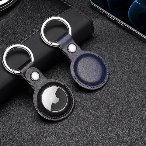 Dux Ducis zestaw 4x silikonowe etui brelok zawieszka case do lokalizatora Apple AirTag (4 kolory: czarny, zielony, różowy, niebi Dux Ducis zestaw 4x silikonowe etui brelok zawieszka case do lokalizatora Apple AirTag (4 kolory: czarny, zielony, różowy, niebi