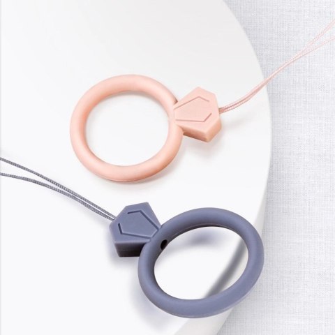 Silikonowa smycz do telefonu zawieszka diament ring na palec pomarańczowy Silikonowa smycz do telefonu zawieszka diament ring na palec pomarańczowy