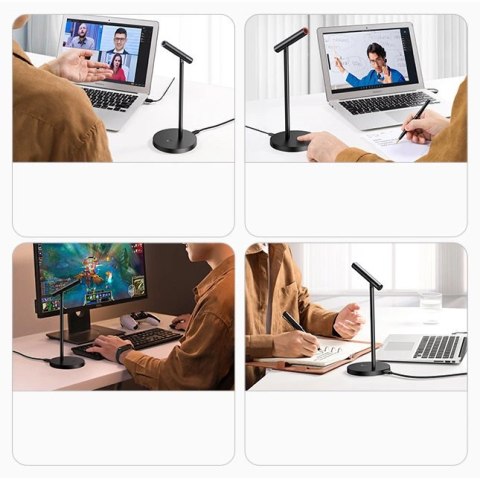 Ugreen biurkowy mikrofon USB Typ C czarny (CM379 10934) Ugreen biurkowy mikrofon USB Typ C czarny (CM379 10934)