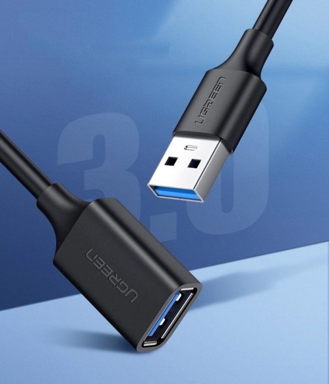 Ugreen kabel przewód przedłużacz przejściówka USB 3.0 (żeński) - USB 3.0 (męski) 3 m czarny (US129 30127) Ugreen kabel przewód przedłużacz przejściówka USB 3.0 (żeński) - USB 3.0 (męski) 3 m czarny (US129 30127)
