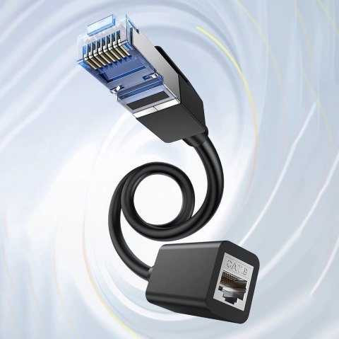 Ugreen przedłużacz kabel internetowy Ethernet RJ45 Cat8 40000 Mbps/ 40 Gbps 2m czarny (NW192 50200)