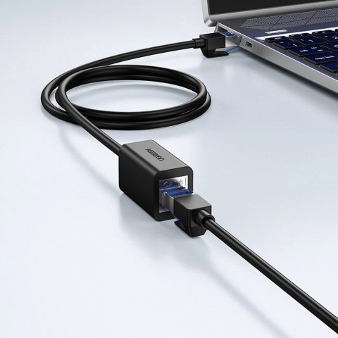 Ugreen przedłużacz kabel internetowy Ethernet RJ45 Cat8 40000 Mbps/ 40 Gbps 2m czarny (NW192 50200)