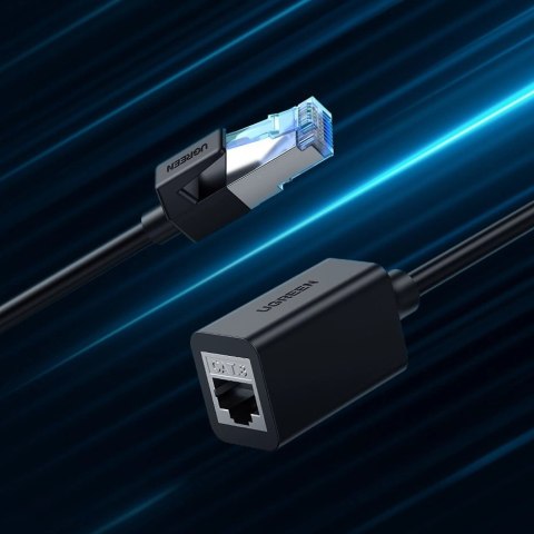 Ugreen przedłużacz kabel internetowy Ethernet RJ45 Cat8 40000 Mbps/ 40 Gbps 2m czarny (NW192 50200)