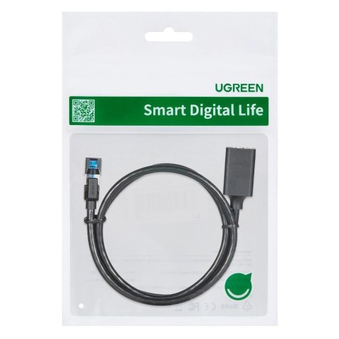 Ugreen przedłużacz kabel internetowy Ethernet RJ45 Cat8 40000 Mbps/ 40 Gbps 2m czarny (NW192 50200)
