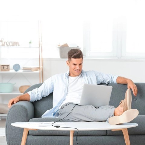 Ugreen przedłużacz kabel internetowy Ethernet RJ45 Cat8 40000 Mbps/ 40 Gbps 2m czarny (NW192 50200)