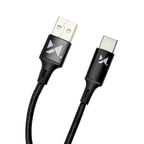 Wozinsky kabel USB - USB Typ C 2,4A 1m czarny (WUC-C1B) Wozinsky kabel USB - USB Typ C 2,4A 1m czarny (WUC-C1B)