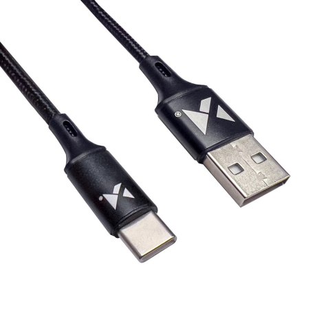 Wozinsky kabel USB - USB Typ C 2,4A 1m czarny (WUC-C1B) Wozinsky kabel USB - USB Typ C 2,4A 1m czarny (WUC-C1B)