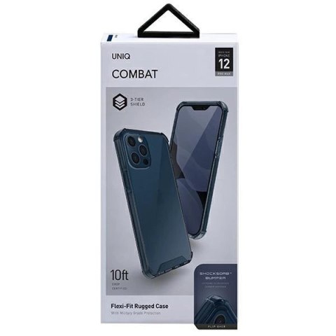Etui Uniq Combat na iPhone 12 Pro Max - niebieskie