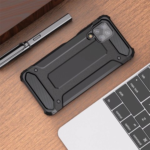 Hybrid Armor pancerne hybrydowe etui pokrowiec Samsung Galaxy A22 4G złoty