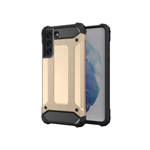 Hybrid Armor pancerne hybrydowe etui pokrowiec Samsung Galaxy S21 FE złoty Hybrid Armor pancerne hybrydowe etui pokrowiec Samsung Galaxy S21 FE złoty