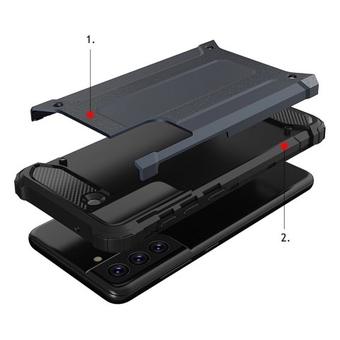 Hybrid Armor pancerne hybrydowe etui pokrowiec Samsung Galaxy S21 FE złoty Hybrid Armor pancerne hybrydowe etui pokrowiec Samsung Galaxy S21 FE złoty