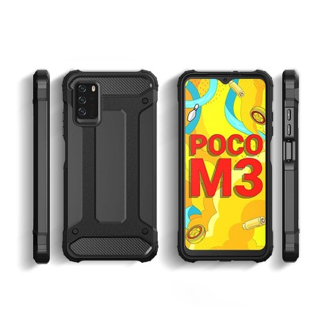 Hybrid Armor pancerne hybrydowe etui pokrowiec Xiaomi Redmi Note 10 5G / Poco M3 Pro złoty