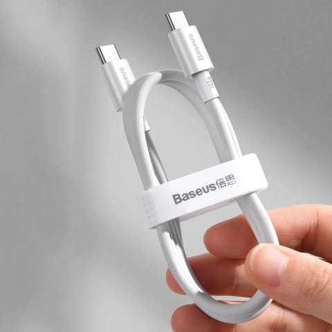 Kabel Baseus CATYS-B01 USB-C - USB-C PD QC FCP 100W 5A 480Mb/s 1m - czarny Kabel Baseus CATYS-B01 USB-C - USB-C PD QC FCP 100W 5A 480Mb/s 1m - czarny