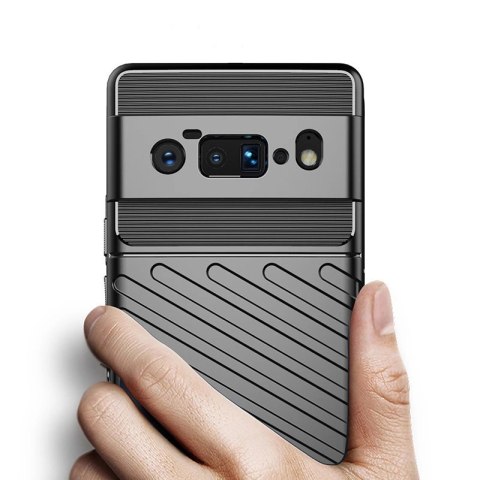Thunder Case elastyczne pancerne etui pokrowiec Google Pixel 6 Pro czarny